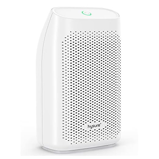 hysure Dehumidifier,700ml Compact Deshumidificador 1200 Cubic Feet(215 sq ft) Quiet Room Dehumidifier, Portable Dehumidifier Bathroom Dehumidifier for Dorm Room, Baby Room, Home