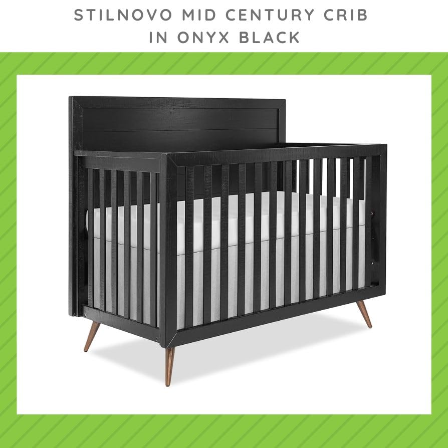 Image of Toddler Bed Safety Guard Rail for Evolur Baby Convertible Cribs - Solid Wood Rail for Convertible Crib to Toddler Bed Conversion - Safety Bed Rail for Children (Onyx Black, Model 811)