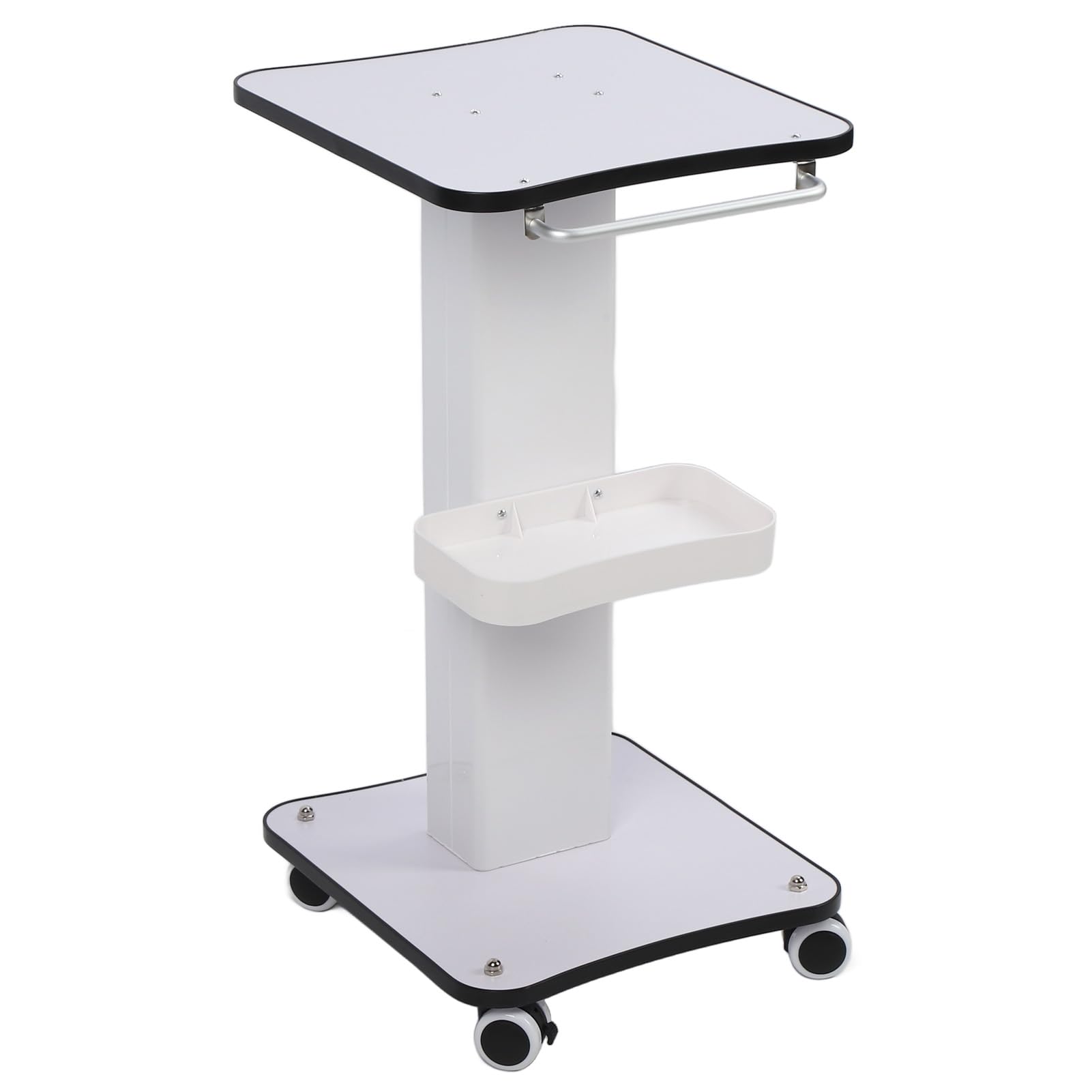 Carrello per Salone di Bellezza Carrello per Spa Durevole per Estetisti Ideale per Saloni di Bellezza e Spa Legno Composito Acciaio 68 Cm