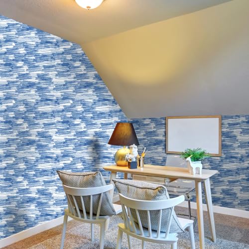 Papier peint abstrait bleu ciel autocollant pour masquer les défauts