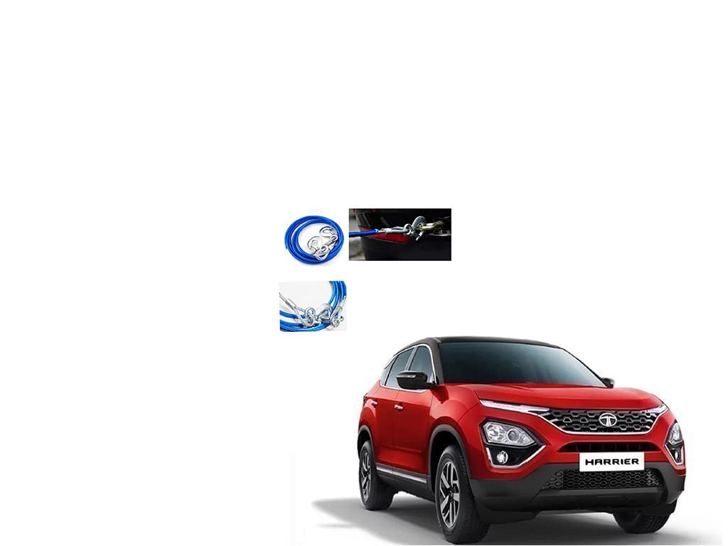 Car Heavy Duty | Tow Rope Wire Rope | Capacity Emergency Tow Cable with Self Locking Hook | Auto Car Cables Tow Rope for Tata Harrier with 7 Ton (12mm*4mtr)-picture-30
