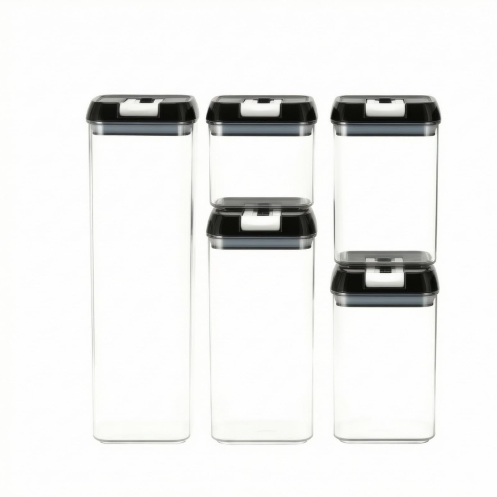 5 Pezzi Barattolo con Coperchio