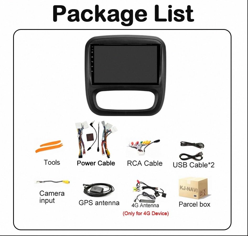 Estéreo de Automóvil 1G+32G con Mirror Link y Android Auto para Opel Vivaro B 5