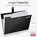 Sooez Accordion File Organizer, Letter Size Expanding File Folder with Labels, 5 Pocket Folders for Document, Portable Paper Bill Receipt Organizer for Home School Office Supplies, A4 Size, Black