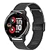 Produktbild Krudary Armband Kompatibel mit Garmin Venu 2 Plus 43mm, 20mm Mesh Gewebte Edelstahl Uhrenarmband Metall Armband für Garmin Venu 2 Plus 43mm, Schwarz