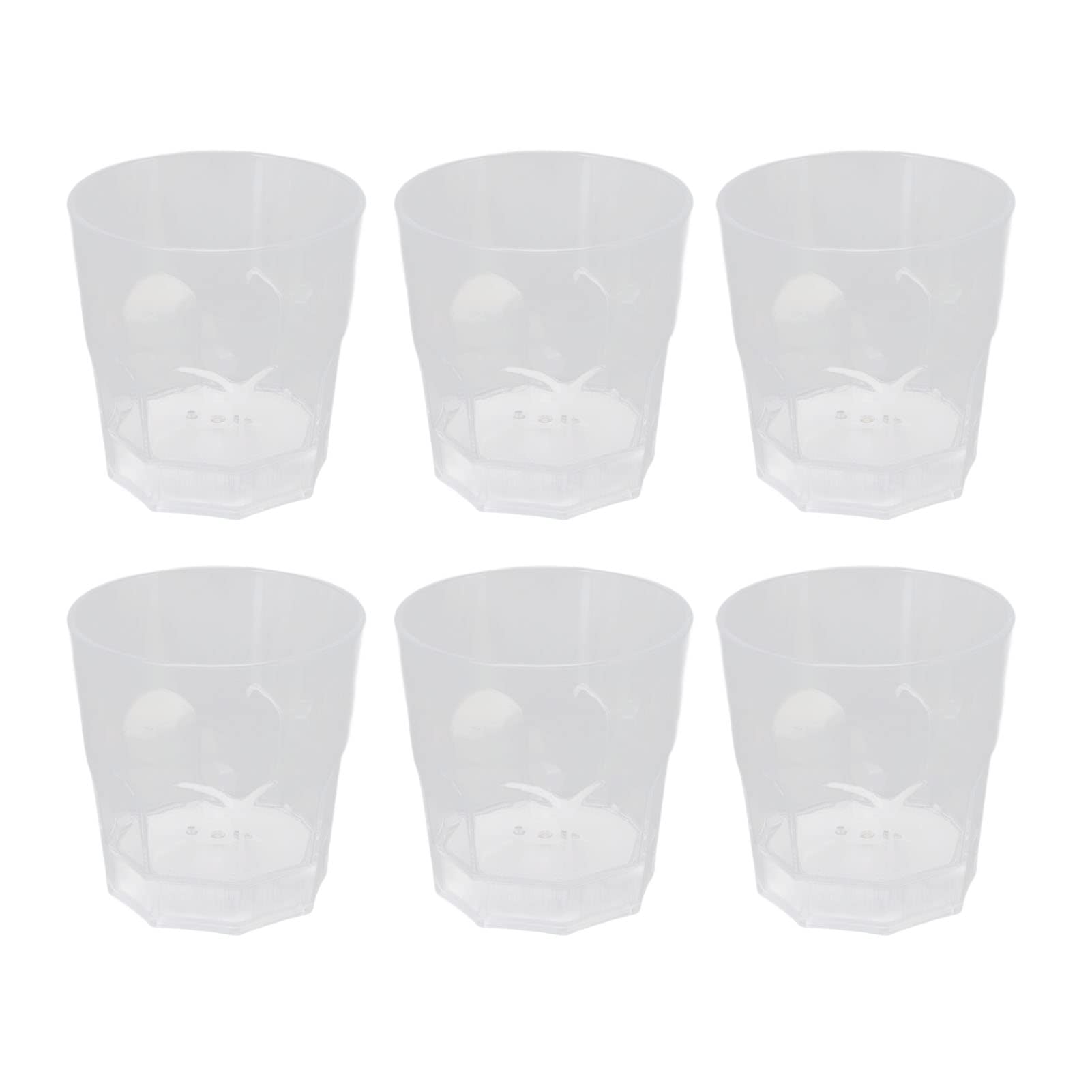 6 Vasos De Whisky LED Multicolor, Vasos con Luz De Flash, Vasos LED Multicolores Activados por Líquido, Divertidos Vasos De Bebida con Luz Activada por Agua, Copa Octogonal
