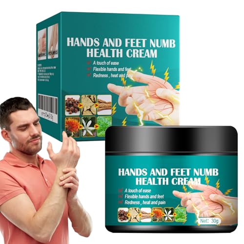Crema de roce muscular - 30g Mullend -Gervixa Hand and Foot Cream | Fácil de absorber el cuerpo de todo el cuerpo | Manos Fees de rodillas Cuidado del hombro | Bálsamo tópico para mujeres hombres