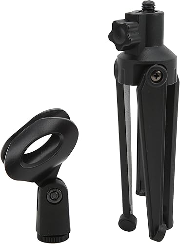 Miniatura 8 de Zopsc Soporte universal para micrófono a prueba de golpes, kit de soporte de filtro de micrófono plegable para estudio de grabación, transmisión en