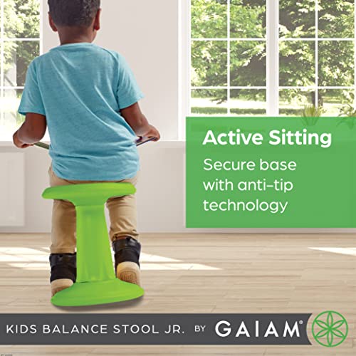 Image of Gaiam Kids Wobble Stool Desk Chair - Alternative Flexible Seating Balance Wiggle Chair | ADHD Sensory Fidget Core Rocker Child Seat Elementary School Classroom Furniture for Student, Toddler, Ages 5-8