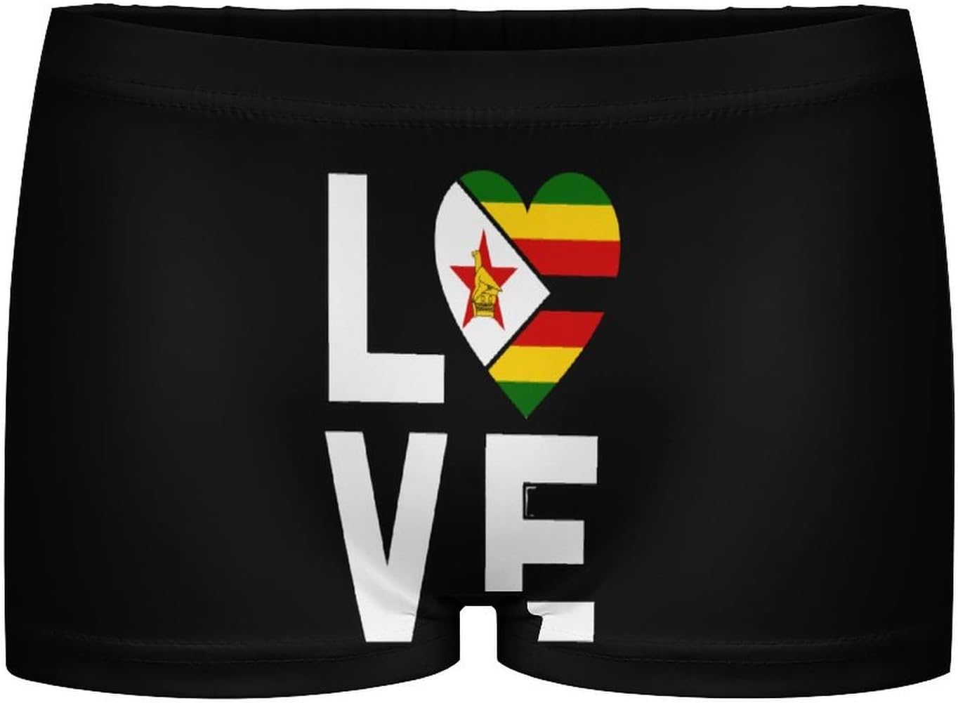 I Love Zimbabwe Fashion Women's Boxer Briefs Breathable Underpants Trunks Stretch Underwear