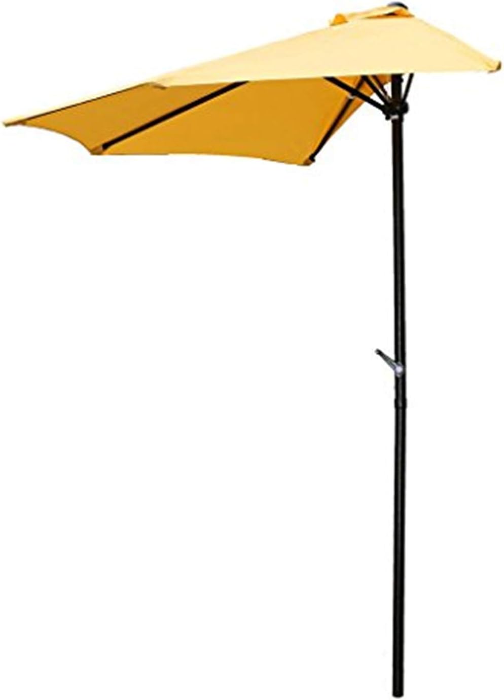 International Caravan Furniture Piece 9-Foot Half Round Wall Hugger Umbrella