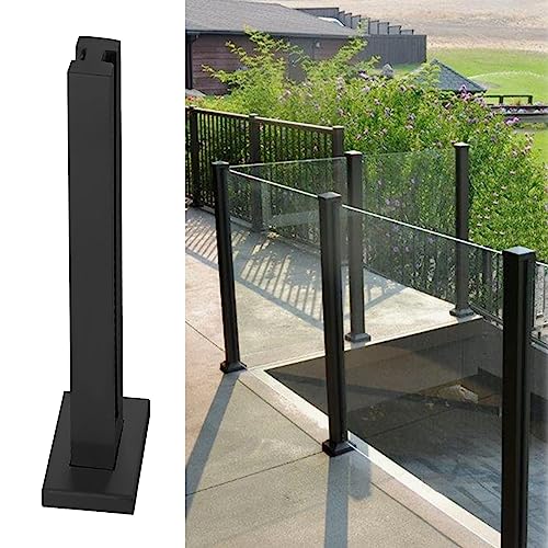 Paneles de cerca de seguridad negros para balcones y terrazas elegantes 2
