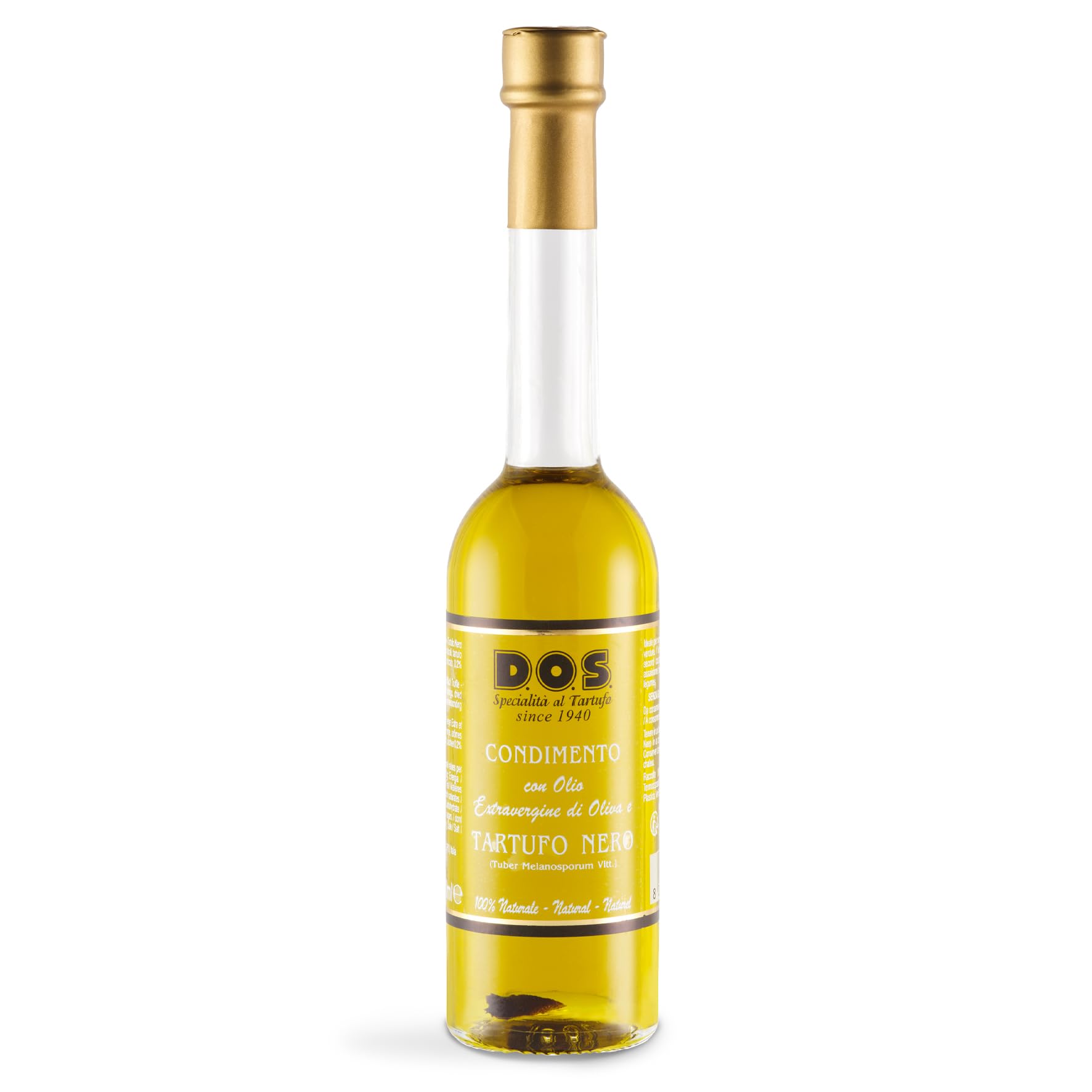 Préparation Culinaire avec Huile d'olive Vierge Extra et Truffe Noire 100ml | Production Artisanale Foligno Italie | Gourmet | Tuber Melanosporum Vitt.