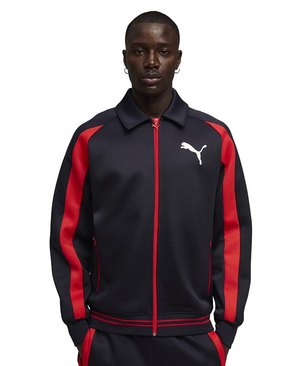 PUMA Men's T7 Big Cat Training Jacket, New Navy Blue, L