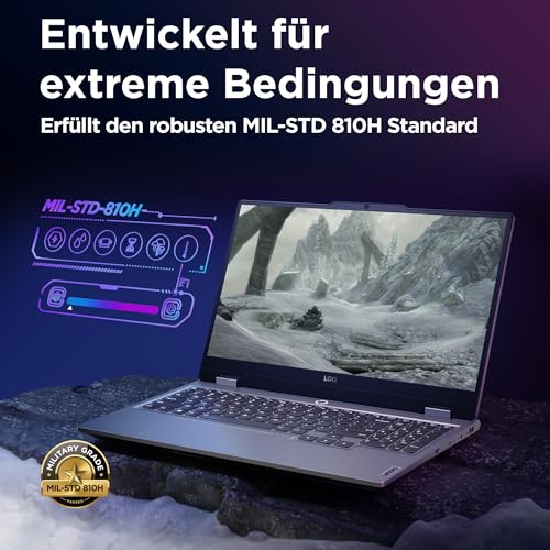 LOQ Gaming Laptop | Display Full HD 16:9 da 15,6" | 144Hz | AMD Ryzen 7 7435HS | 16 GB di RAM | 1 TB SSD | NVIDIA GeForce RTX4060 TGP 105W | G-Sync | QWERTZ | Grigio | Chip AI LA1 - Notebook - Immagine 3