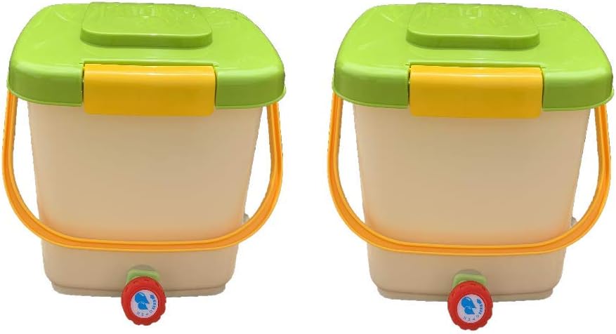 Thickening Material Twins Pack(12L X 2) Bokashi ECO Kitchen Composter EM