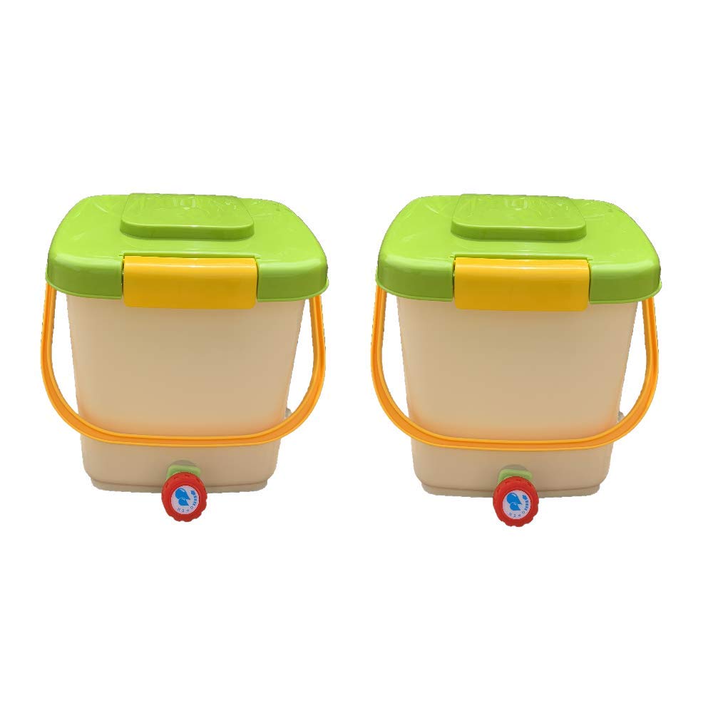 Thickening Material Twins Pack(12L X 2) Bokashi ECO Kitchen Composter EM