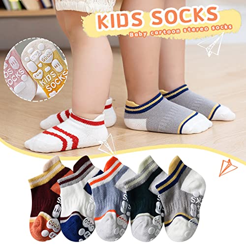 5 Pair Toddler Baby Kids Girls Boys Non-slip Socks Set Soft Elegant Cute Warm Cute Cotton Socks Set2