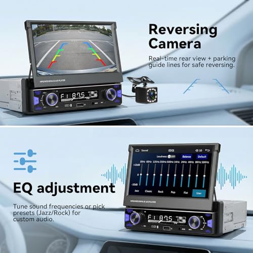 Radio para auto UNITOPSCI con pantalla táctil 7 pulg miniatura 7
