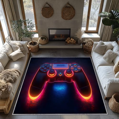 Tapis de jeu pour chambre enfant antidérapant motif manette - 3