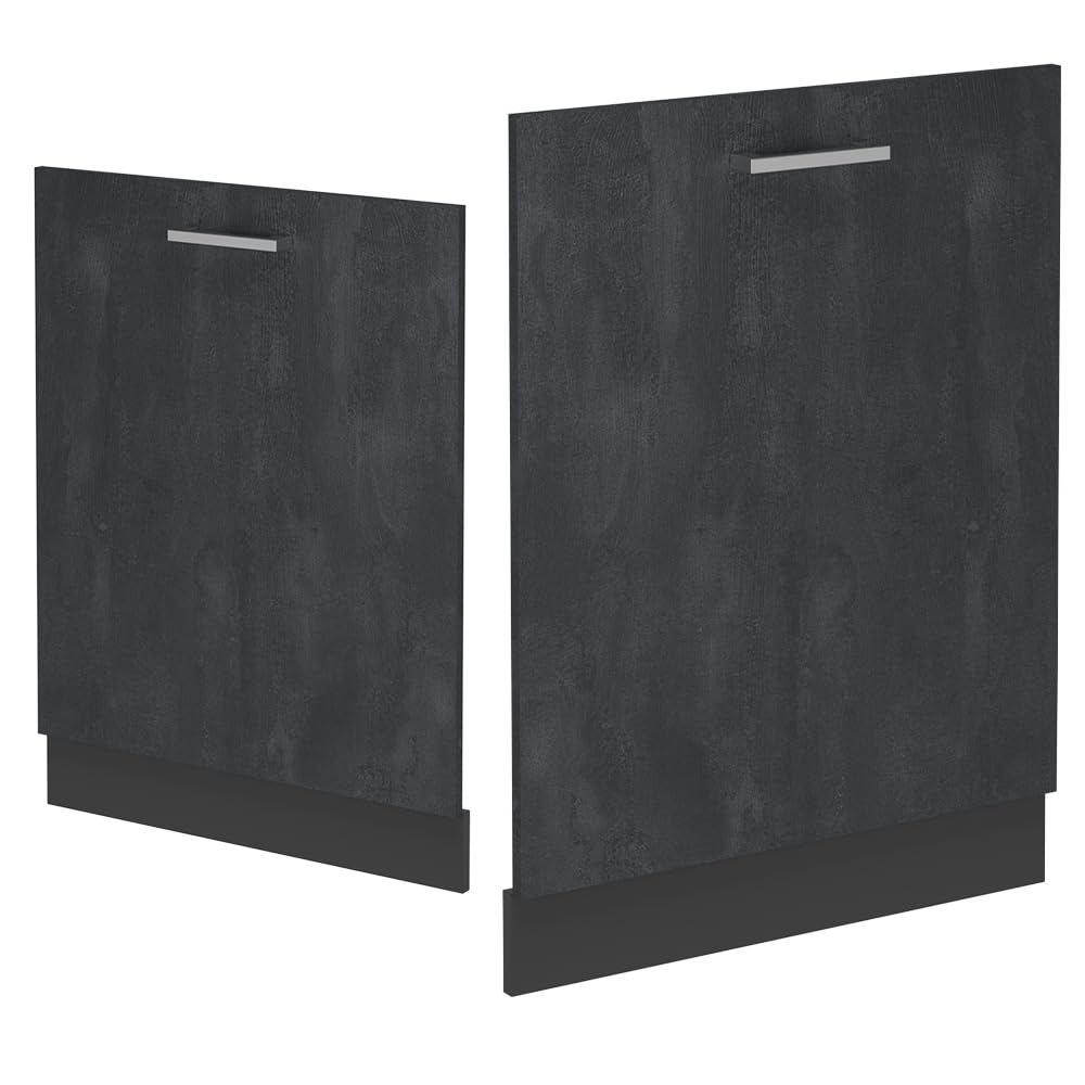 Vicco Panel przedni zmywarki "R-Line", Czarny beton, 60 cm