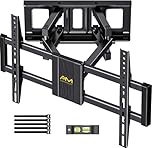 Alphamount TV Wandhalterung Schwenkbar für 37-80 Zoll Fernseher, Neigbar Ausfahren Wandhalterung Fernseher, TV Halterung Max Gewicht 45kg, VESA 200x100 zu 600x400mm