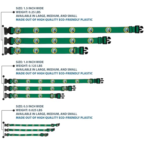 Collier plastique Buckle Down Washington : ajustement parfait petit chien 6-22cm - 4