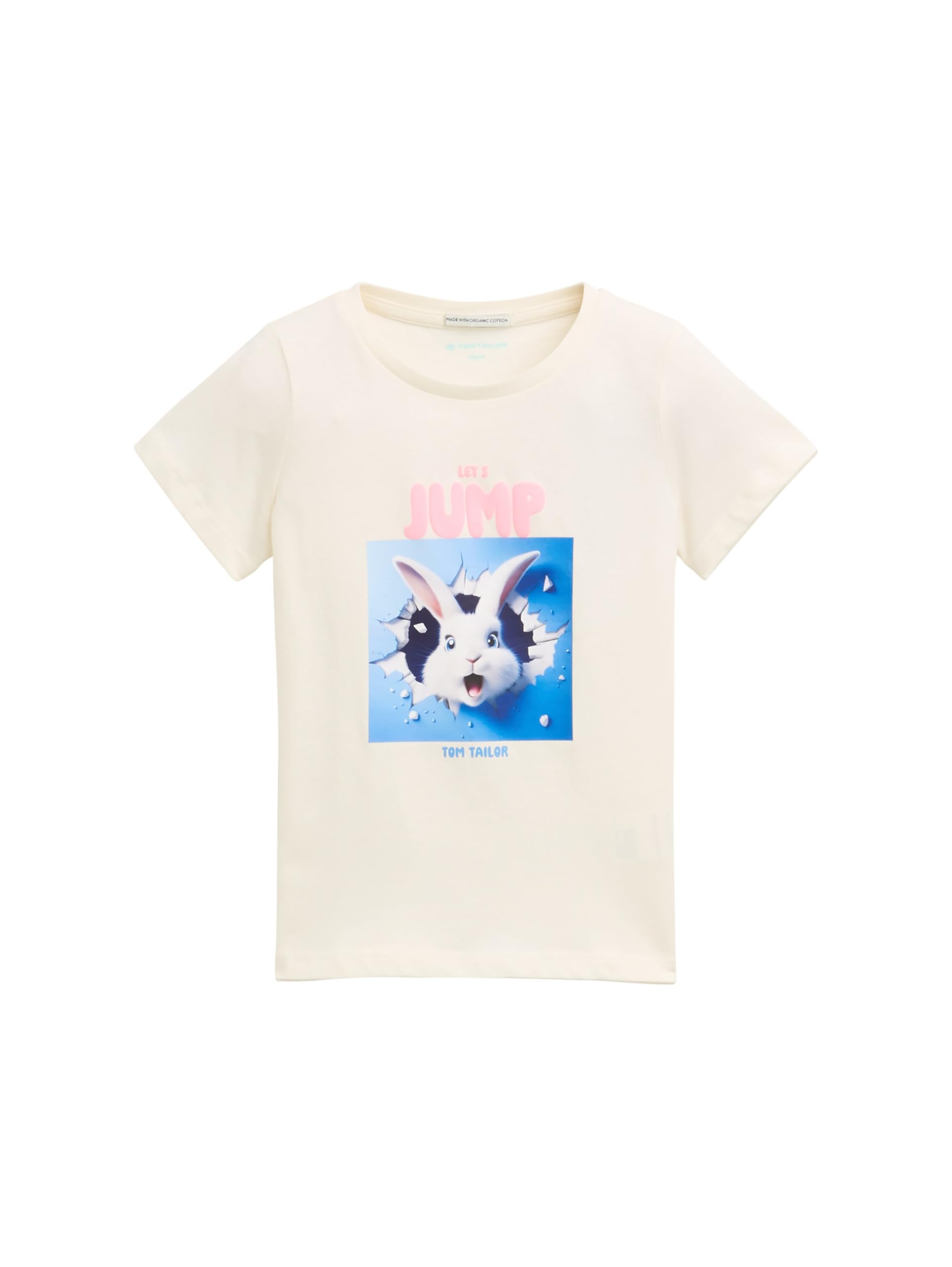 TOM TAILOR T-shirt voor meisjes, 12906 - Wool White, 104-110