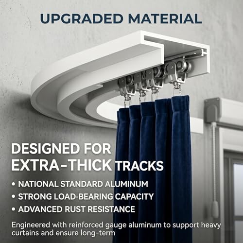 Connecteurs rail rideau 90° blanc sans perçage pour angle droit