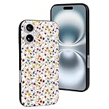 Buewutiry Schutzhülle für iPhone 16, süßes Design – Softdrink- und Cocktailgläser, Silikonhülle, kompatibel mit iPhone 16, Handyhülle für Damen und Herren