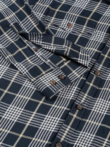 Image of Thomas Scott Men's | Checks | Full Sleeve | Regular Fit | 100% Cotton | Hooded | Casual Shirt