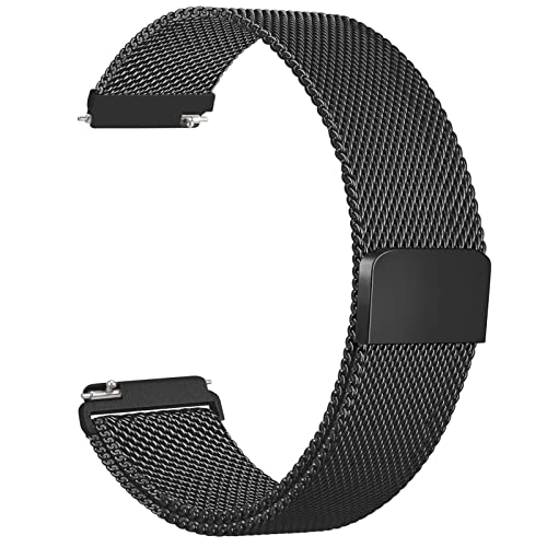 22mm Metal Band Compatible with Galaxy Watch 3 45mm, Quick Release Mesh Stainless Steel Magnetic Replacement Band for 22mm Samsung Galaxy Watch by Amzpas - Used condition - US$8.99