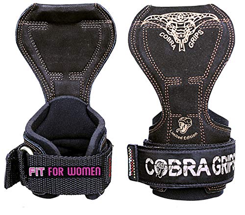 Image of Cobra Grips Weight Lifting Gloves with Adjustable Neoprene Padded Wrist Wraps - Heavy Duty Alternative to Power Lifting Hooks for Deadlifts