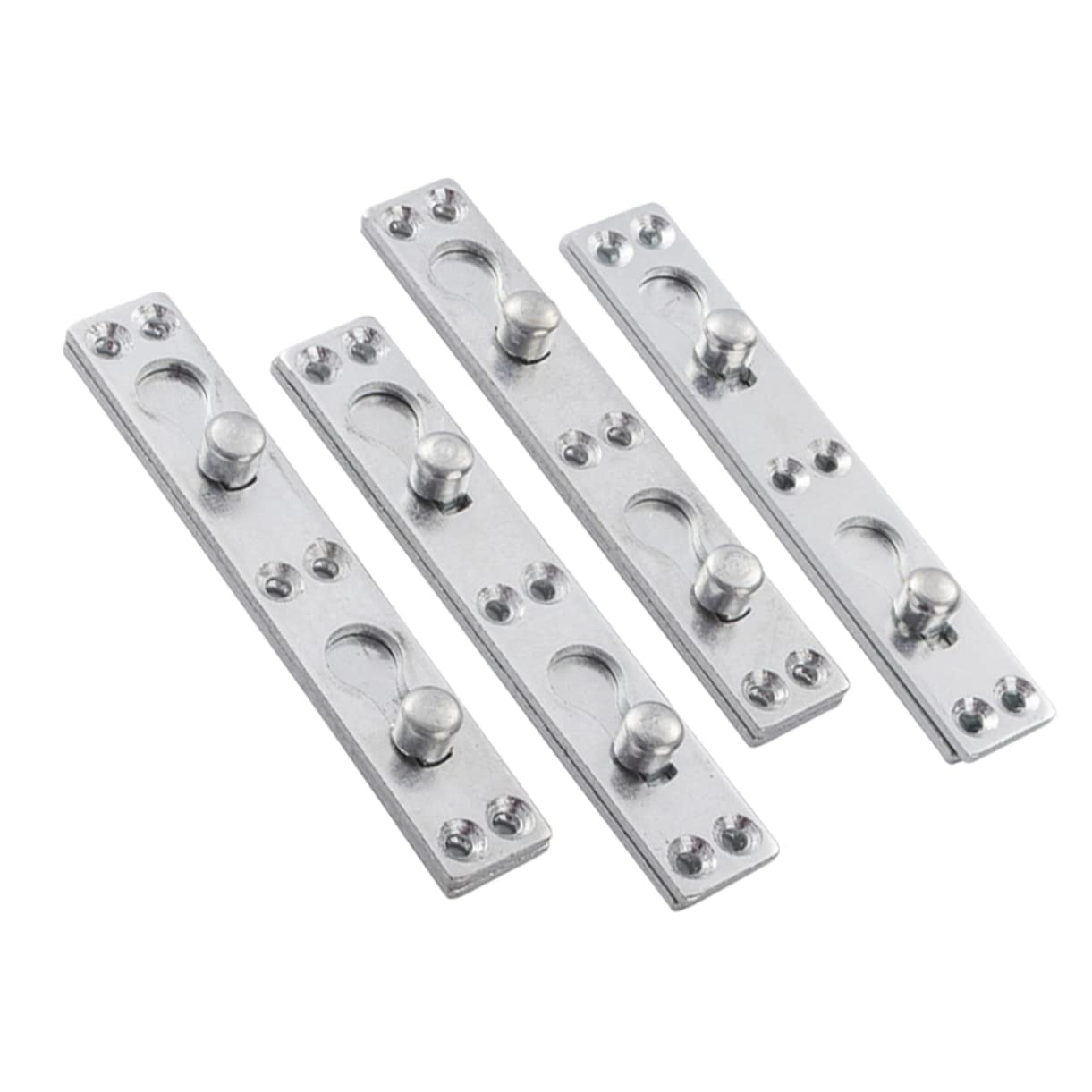 4Pcs Heavy Duty Bed Hinge Accessories Thicken Square Corners Connection Fastener for Bed Frames Rails Headboards and Footboards Construction