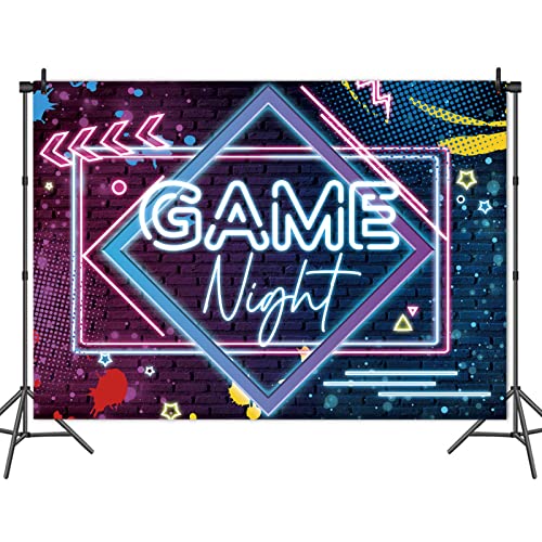 Fondo Fotográfico Azul 9x6 ft Tema Game Night miniatura 4