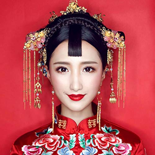 Prettyia Chic Bridal Headdress Wedding Jewelry Chinese Traditional Hair Accessories