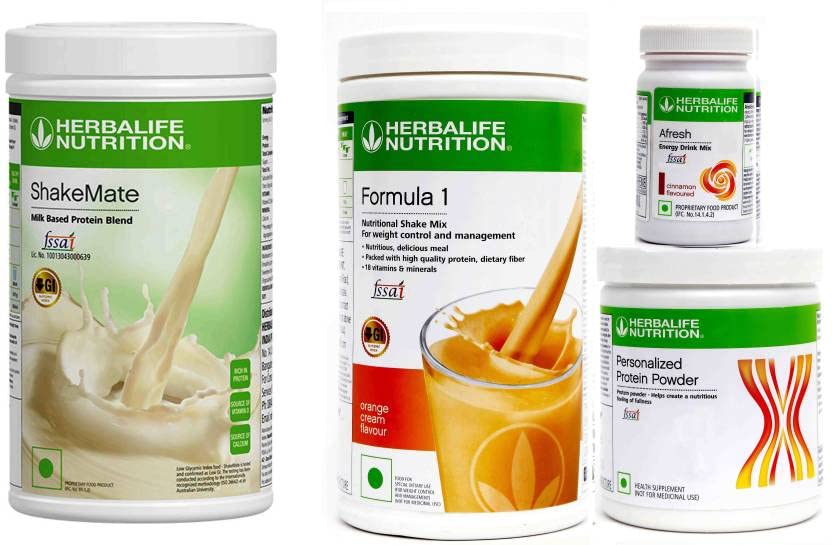 Buy Herbalife Nutrition Weight Loss Combo (F1 Orange 500g , Shakemate 500g , Protein 200 gm with