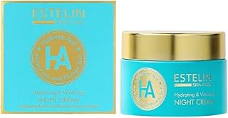 كريم ليلي مرطب ومنشط بحمض الهيالورونيك من ايستلين - 50 جرام