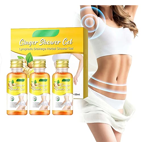 BonBath Lymphvity Gel de ducha desintoxicante de jengibre, gel de ducha de hierbas de drenaje linfático, gel de baño orgánico natural, gel de ducha adelgazante de hierbas Cover