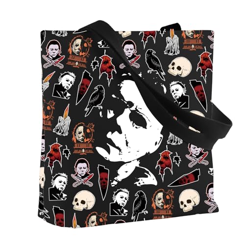 VAMSII Horror Movie Tote Bag Horror Night Gift Scary Merchandise( Mich MI)