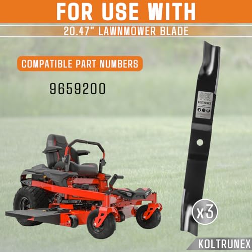 KOLTRUNEX High Lift Mower Blades for Ariens Gravely 09659200 Fit 60 in Deck by KOLTRUNEX - Used condition - Image 3