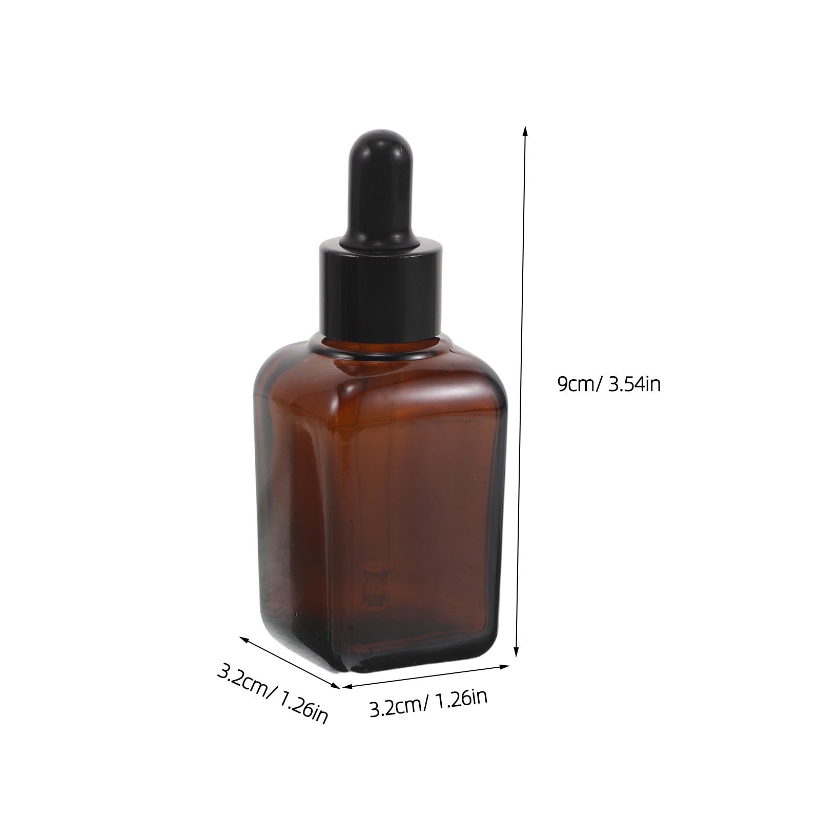 Tofficu 20 Unidades Frasco Gotero de Vidrio Ámbar de 30 Ml Cuentagotas de Punta Delicada, Dispensador Preciso y Bloqueo de Luz para Aceites Esenciales y Sueros en Aromaterapia Profesional