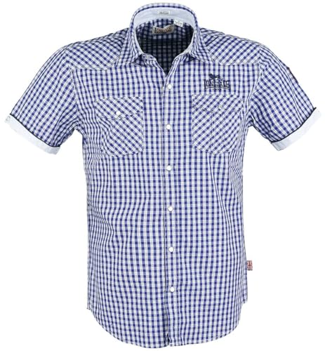 Lonsdale London Berny Männer Kurzarmhemd Navy 3XL 100% Baumwolle...