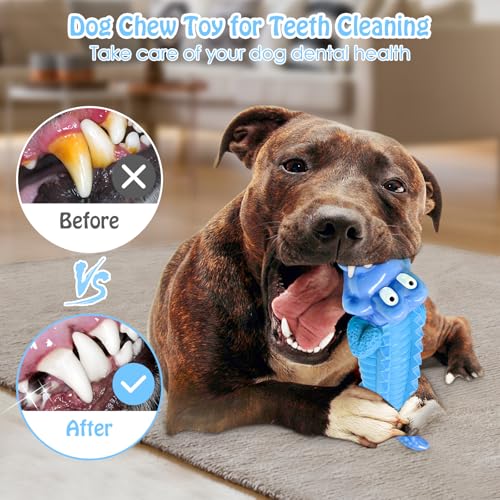 Image of Jeefome Tough Dog Chew Toys for Aggressive Chewers, Indestructible Dog Toy to Keep Them Busy & Reduce Boredom for Medium, Large Dogs, Milk Flavor