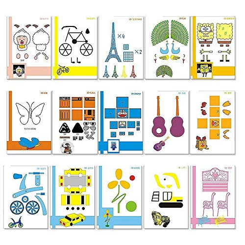 3NH® 3D Printing Pen Accessories Children's 3D Creation Album Picture Random 15 A8N5-image-24