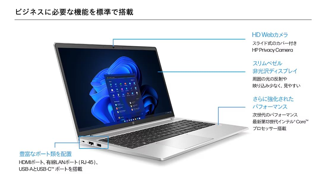 Amazon.co.jp: 【整備済み品】HP ProBook 450 G10 ノートパソコン 15.6