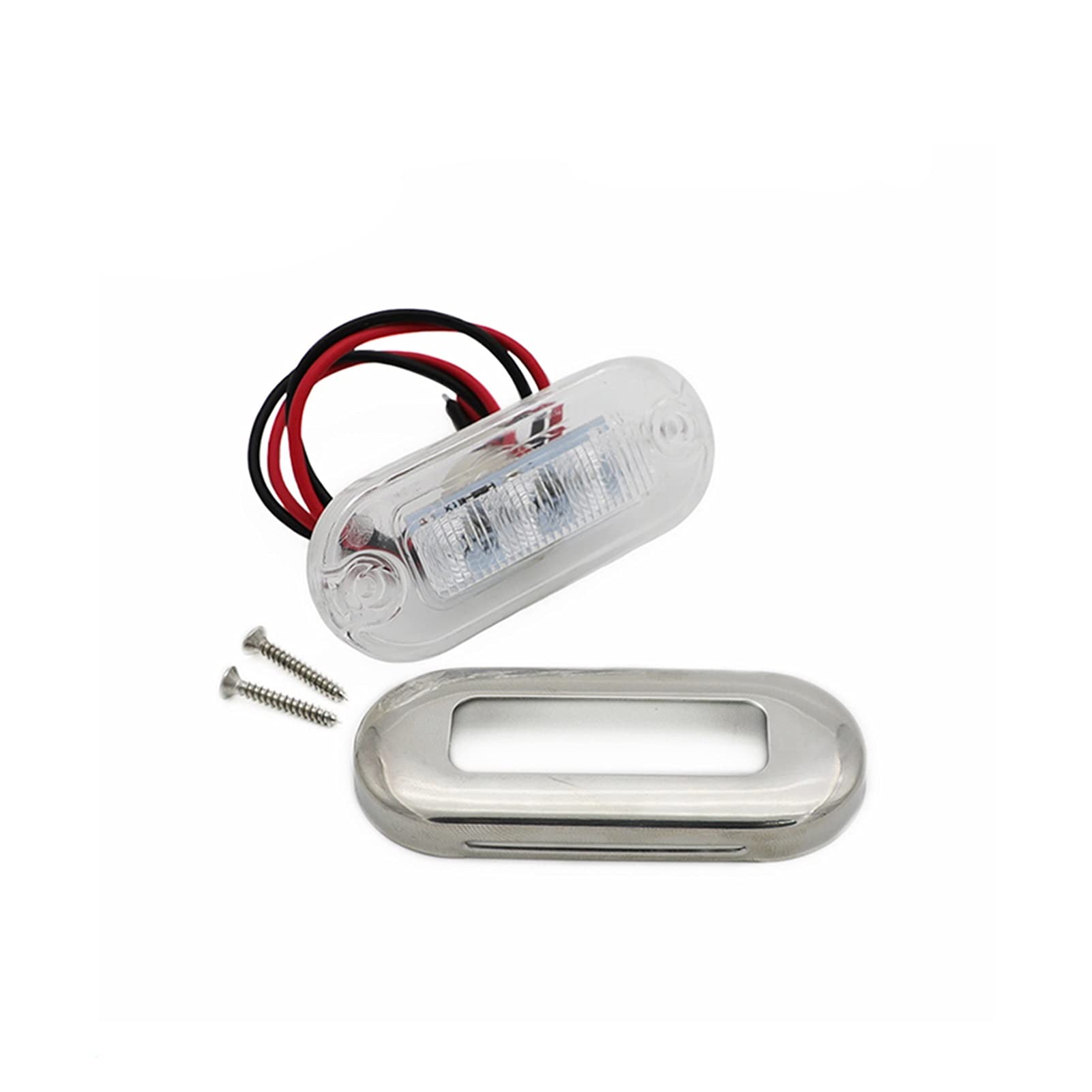 Luci di Navigazione 1pair Acciaio Inox.GUIDATO Lampada di Avvertimento del Segnale delle luci di Navigazione for Yacht della Barca Marina 12V