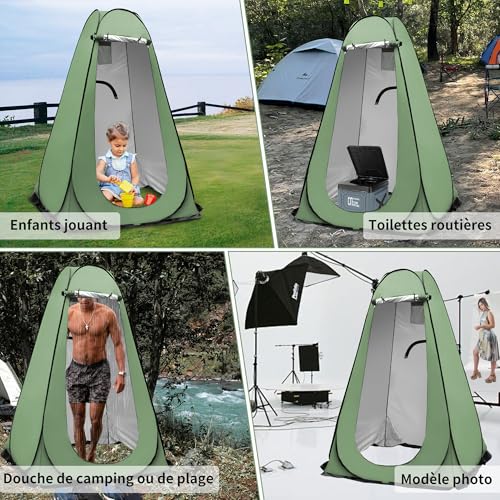 Cabine de douche camping imperméable pour se changer en toute intimité dehors
