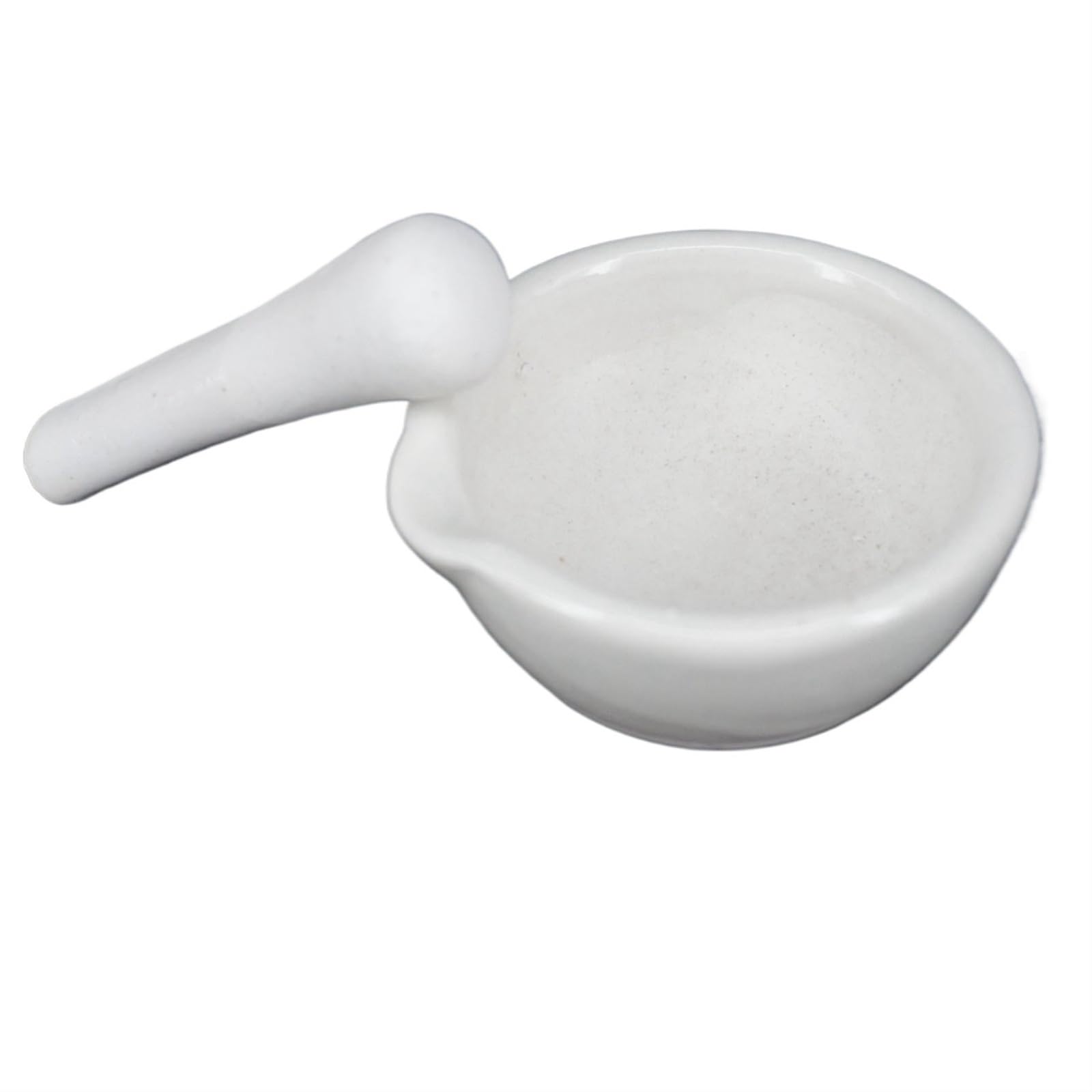 Zestaw z młynkiem i tłuczkiem, Zestaw moździerza i tłuczka Porcelanowa biała miska do mielenia 60 mm Narzędzia laboratoryjne