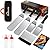 HOMENOTE Griddle Accessories Kit, Exclusive Griddle Tools Spatulas Set for Blackstone - 8 Pcs Commercial Grade Flat Top Grill Accessories - Great for Outdoor BBQ, Teppanyaki and Camping